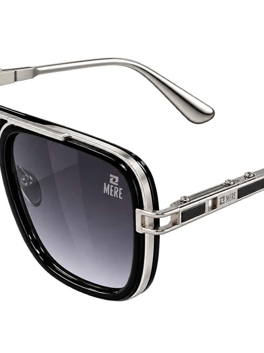 Women's Black & Silver Sunglasses - Fashion Aviator